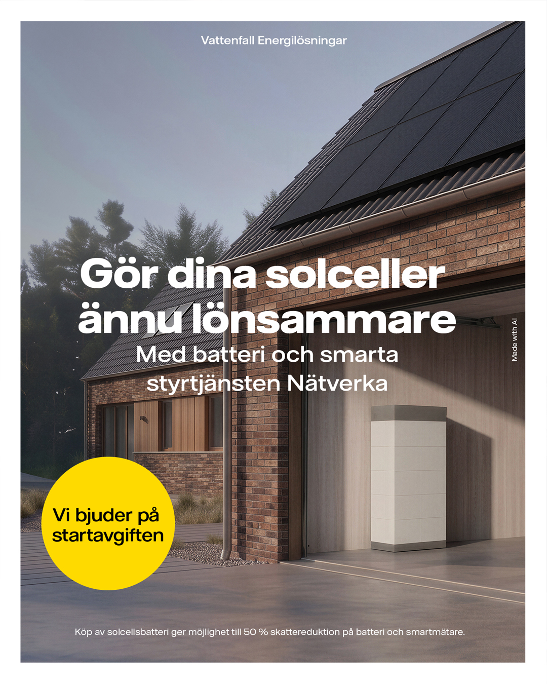 Vattenfall - Solceller och Batteri